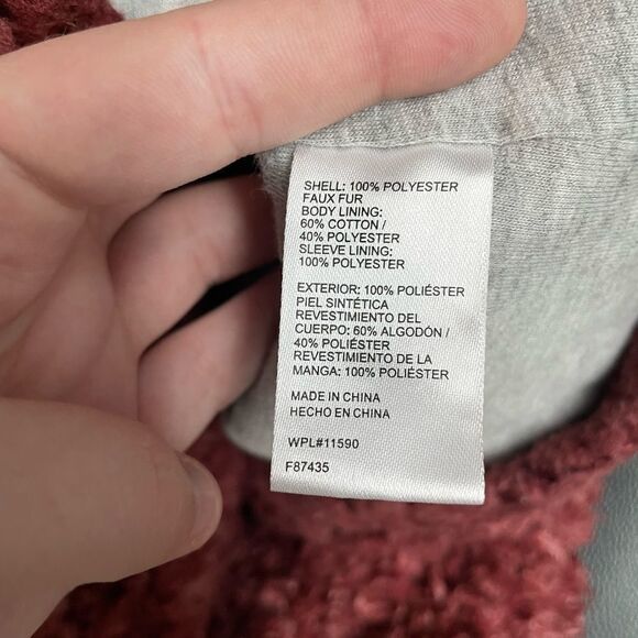 Weatherproof Vintage XS Rust Red Sherpa Jacket - Picture 5 of 6